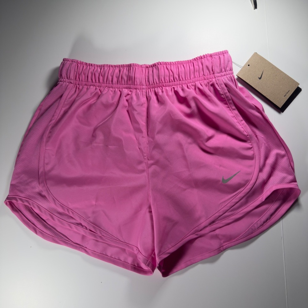 Nike Tempo Dri-FIT Women Size XS Running Shorts Pink HM6096-675 Mesh Athletic